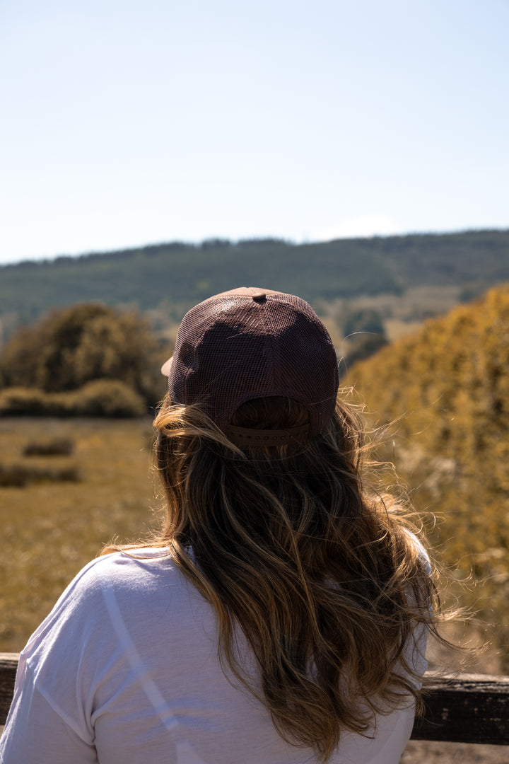 Lucky Cowgirl Chocolate Brown Trucker Hat