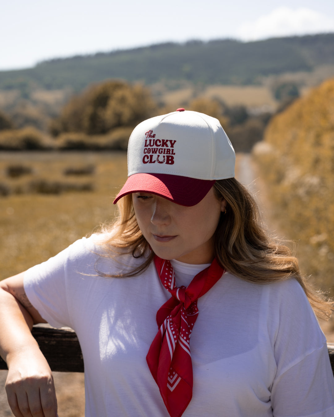 Embroidered Logo Trucker Snapback Hat