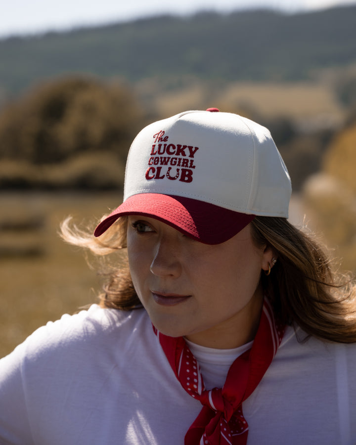 Embroidered Logo Trucker Snapback Hat