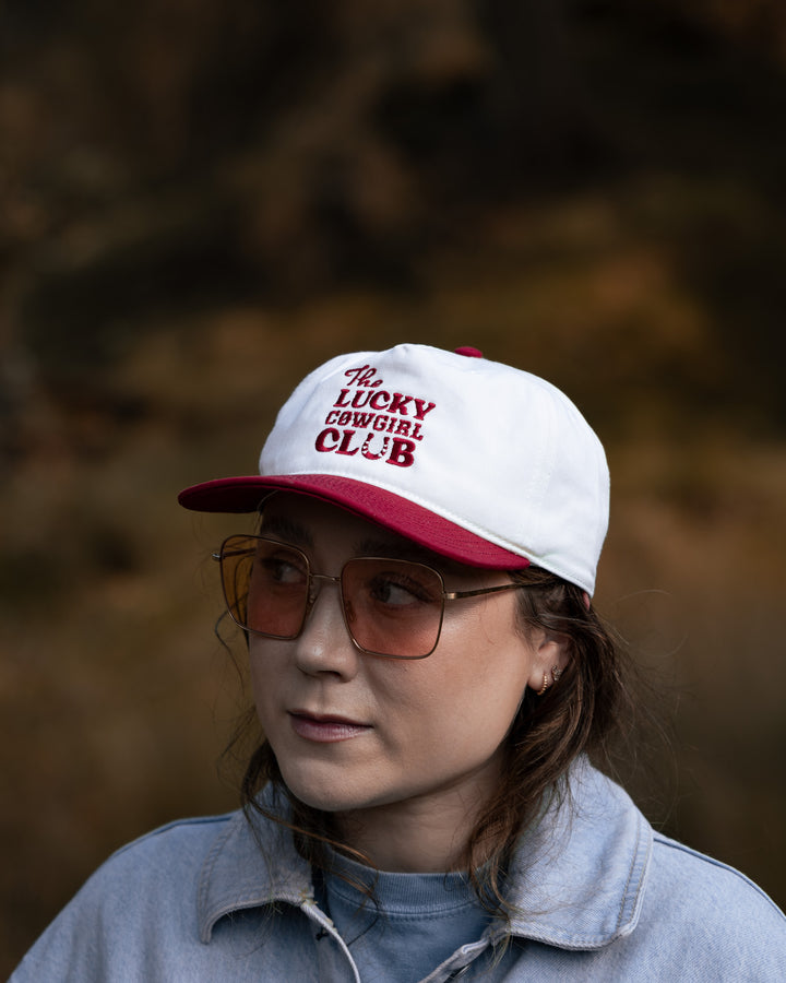 The Lucky Cowgirl Club Embroidered Trucker Hat 