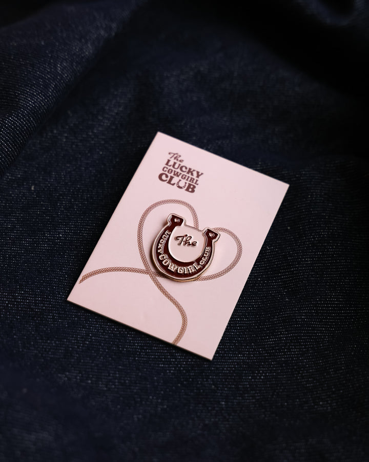 Lucky Horseshoe Enamel Pin