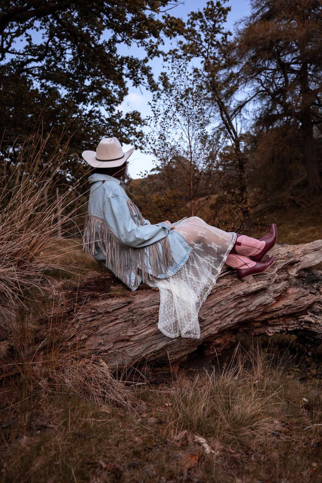 Pink and Burgundy Cowgirl Boots